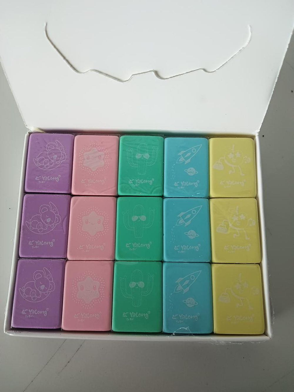 Ластик "Pastel mix", 5 видов микс