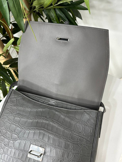 Сумка через плечо Hermes Steve Light из кожи крокодила