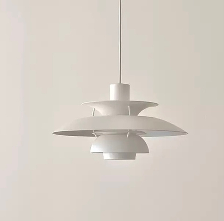 Pendant design lamp PH 5 by Louis Poulsen (White)