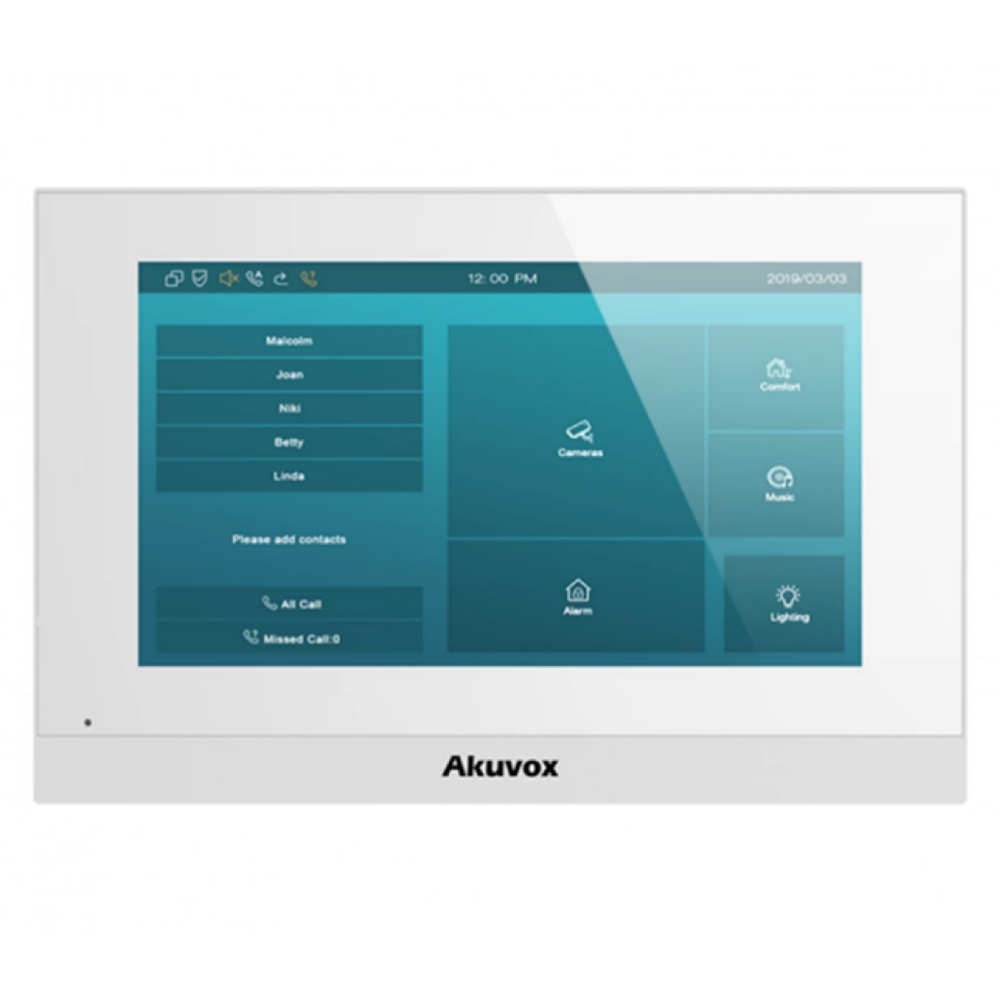 IP монитор домофона белый C313 Akuvox с настройкой
