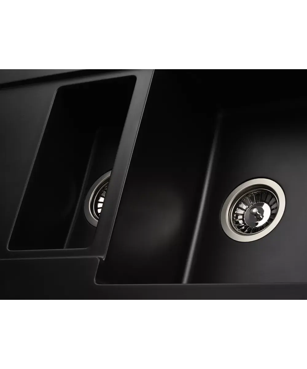 Кухонная мойка Kuppersberg MODENA 1,5B2D BLACK METALLIC фото 3