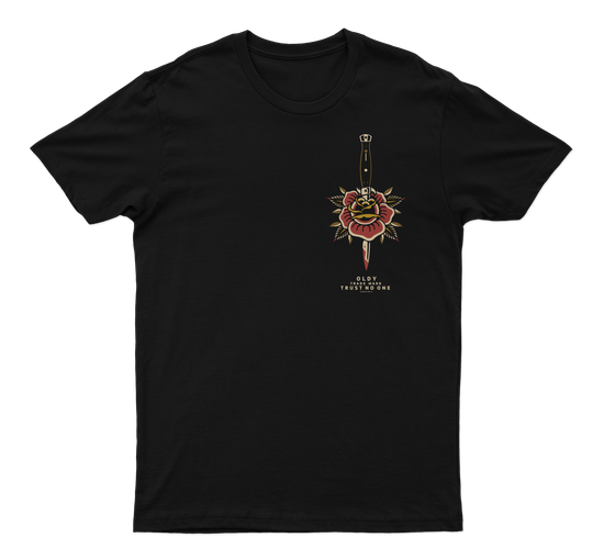Футболка Oldy Rose/ Knife (черный)