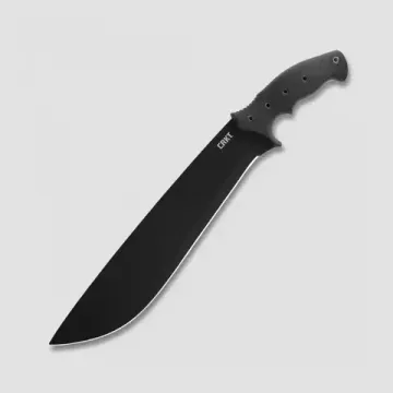 Нож-Мачете"Chanceinhell machete"ст.65Mn,кл.черн.рук.черн.пласт.подпал.выемки,чех.нейлон
