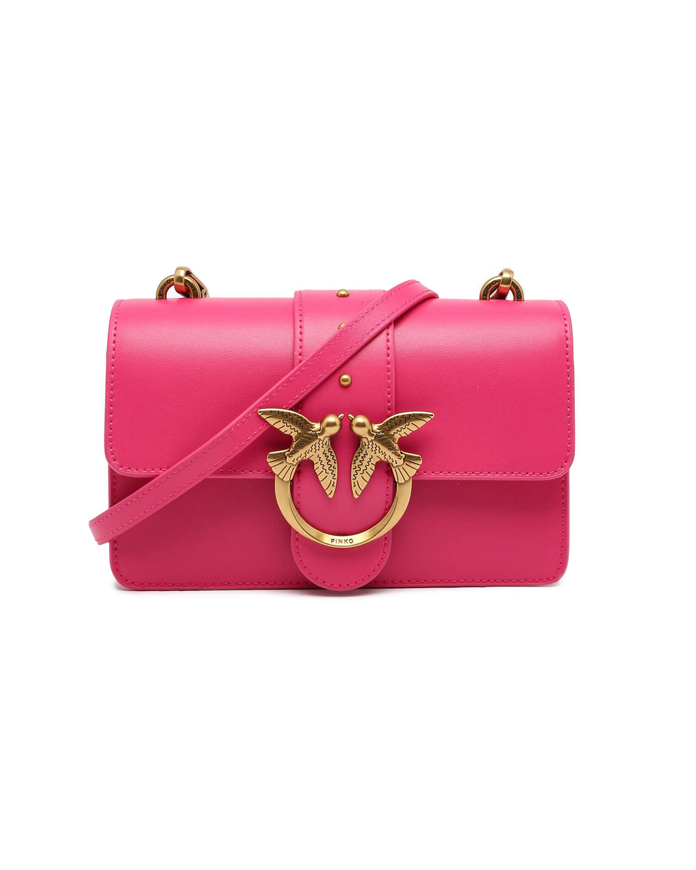 Кожаная сумка через плечо LOVE ONE MINI Pinko - розовый(100059 A0F1)