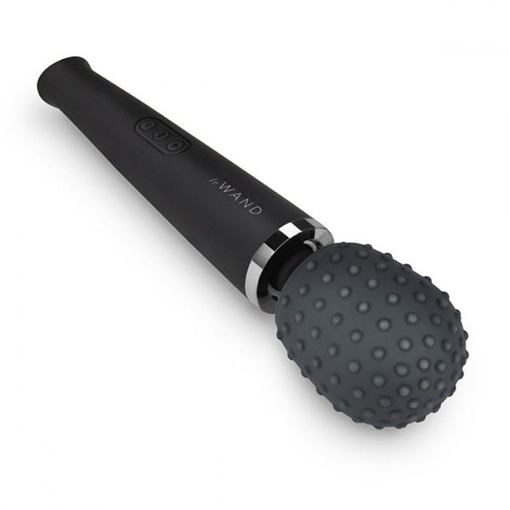 Набор из 2 силиконовых текстурированных насадок для вибратора Le Wand LW-018