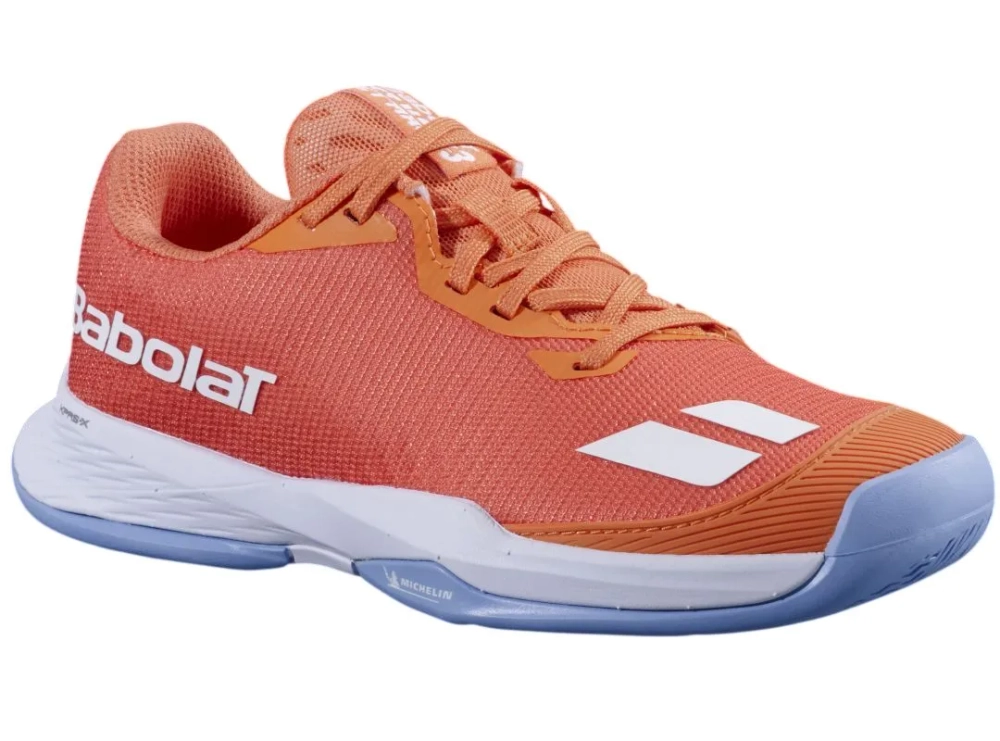 Детские теннисные кроссовки Babolat Jet Mach 3 Junior All Court - melon