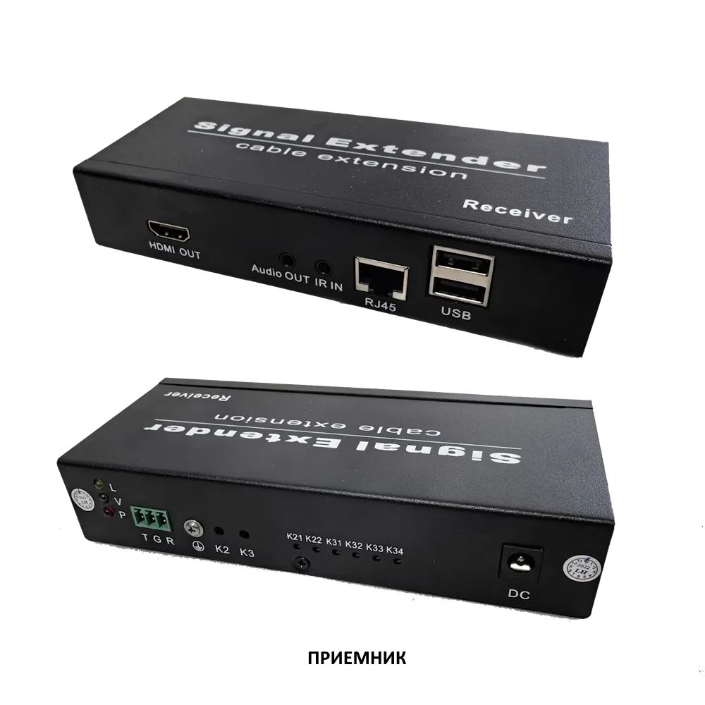 Комплект передачи HDMI, USB, ИК по Ethernet TLN-HiKM2+RLN-HiKM2