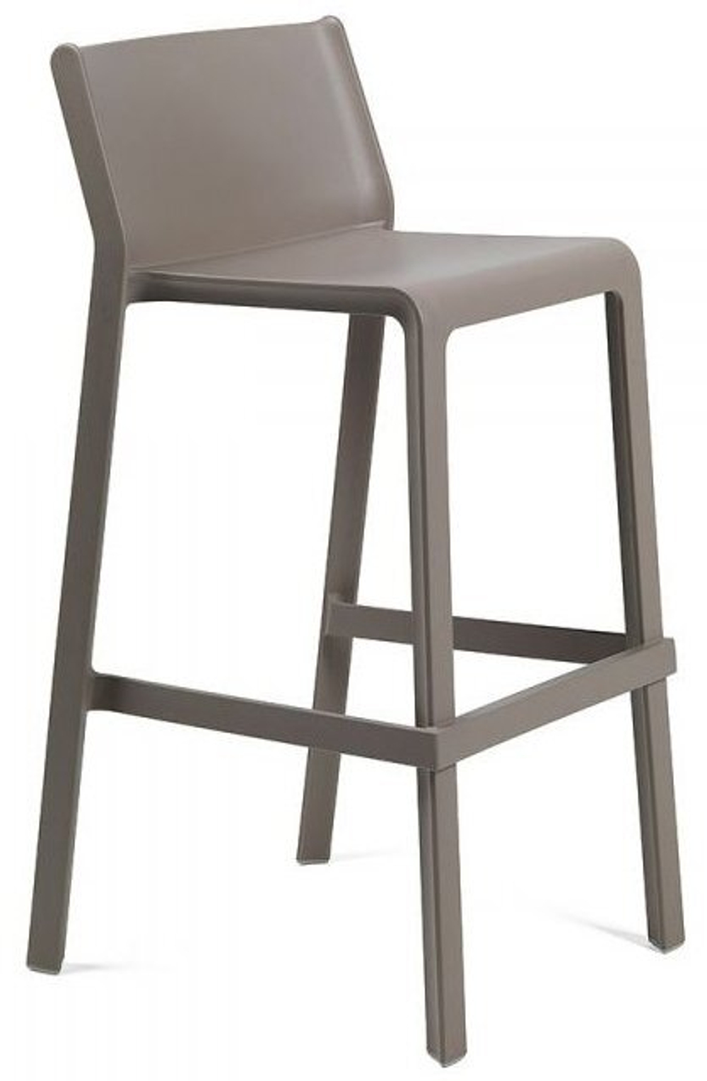 Стул пластиковый барный Nardi Trill Stool, тортора