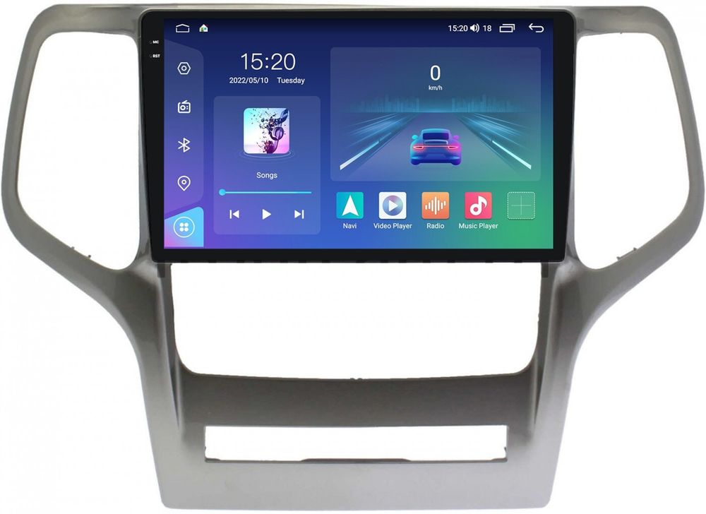 Магнитола для Jeep Grand Cherokee 2010-2013 - Parafar PF088LUX2U2K на Android 13, Быстрая, QLED+2K, CarPlay, 4G SIM-слот