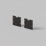 Комплект заглушек (для профиля 35x35) 2 шт., ALM-3535BT-B-EC 642038. TM Maytoni