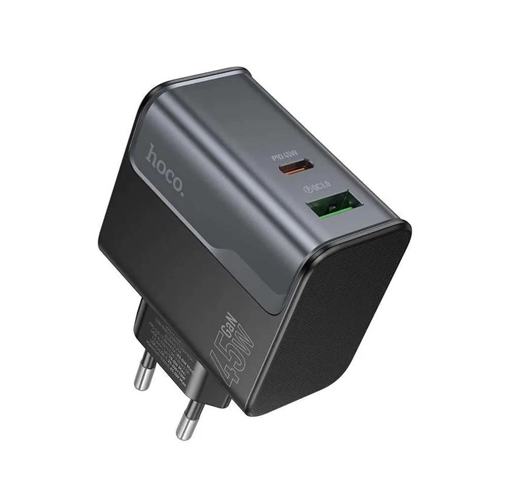 Сетевое зар. устр. Hoco CS74A 1USB/1C 20W QC3.0 черное