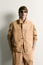 КУРТКА-РУБАШКА СВОБОДНОГО КРОЯ С КАРМАНАМИ — ZARA · 8281/793