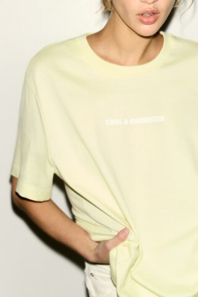 Футболка с принтом — Светло-жёлтый/Energized - H&M