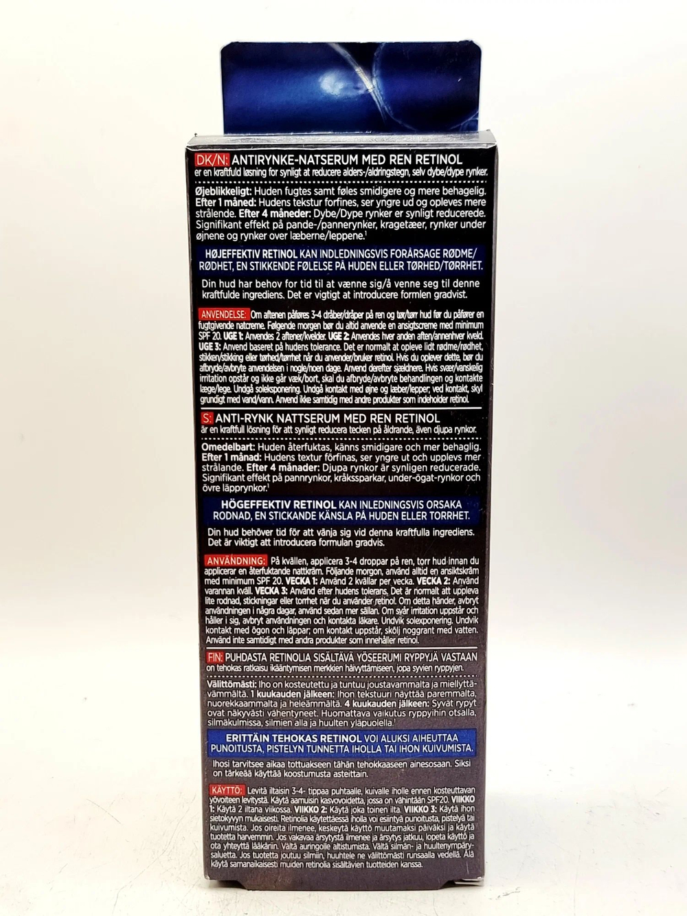 Ночная сыворотка Rеvitаlift Lаsеr Pure Retinol от всех видов морщин с ретинолом, 30 мл (Франция)