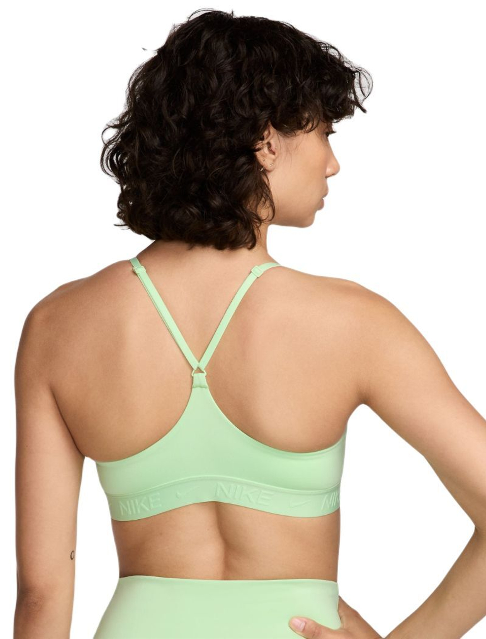 ТОП теннисный Nike Indy Light Support Padded Adjustable Sports Bra - зеленый