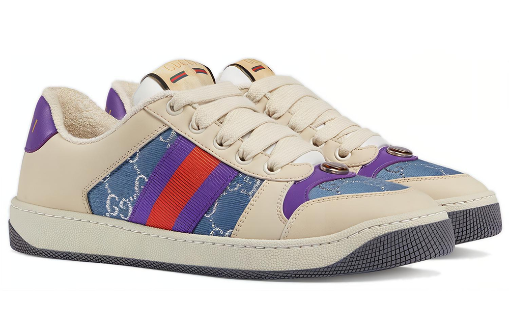 Gucci Wmns Screener "Blue Gg Lamé" Women"s