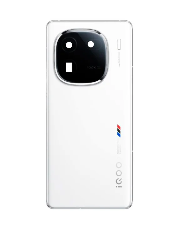 Задняя крышка для  Iqoo 12 белая (White) со стеклом камеры
