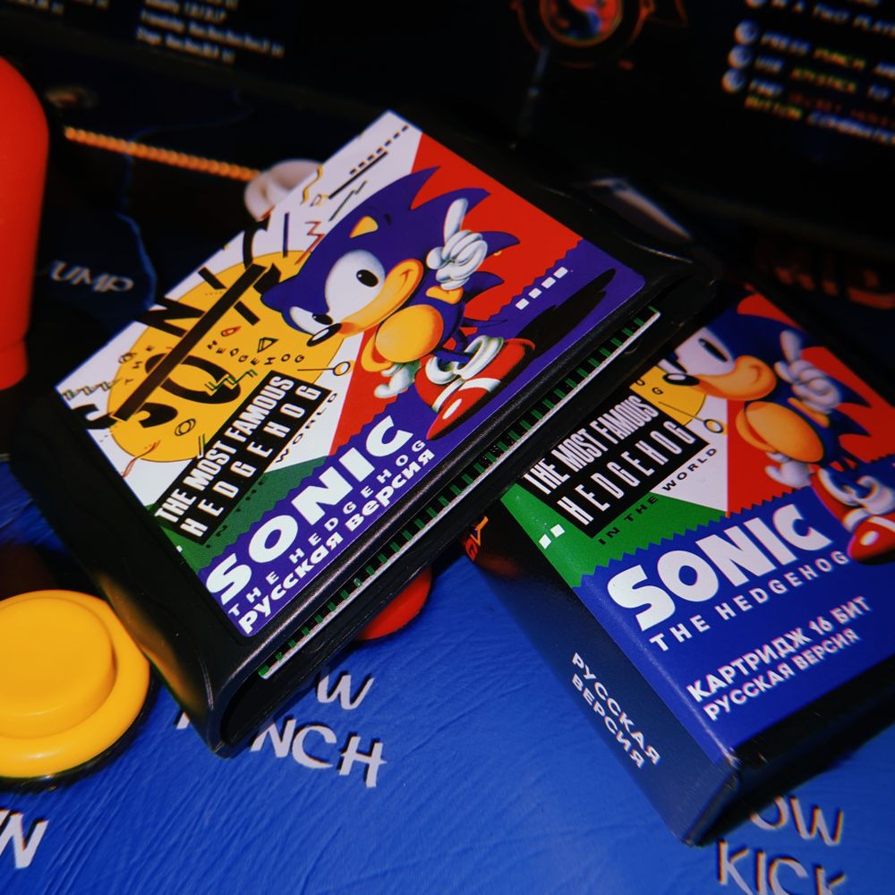 Картридж Sonic the Hedgehog (SEGA, русская версия)