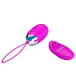 Лиловое ребристое виброяйцо с пультом ДУ Pretty Love Jessica BI-014362W-3