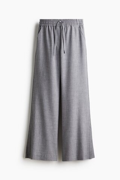 Свободные брюки со стяжкой — средняя посадка - H&M