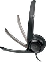 Гарнитура Logitech H390, проводная, стерео, USB, черный, шумоподавление (981-000803)
