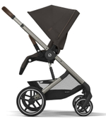 Коляска Cybex Balios S Lux TPE complete Aton B2 Dynamic Red 3 в 1 Chocolate Brown с дождевиками