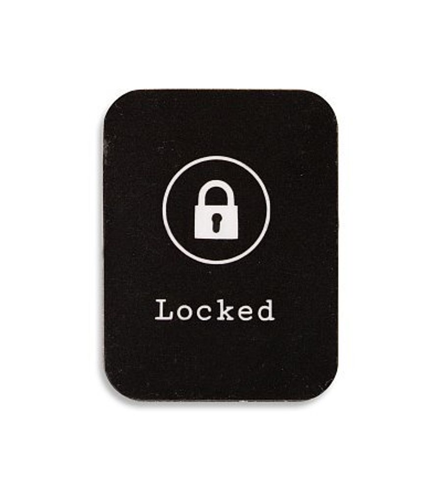 Стикер-самоклейка «Locked» (чип MF-3.2) 15565