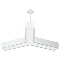 Светильник LED ЭРА Geometria SPO-143-W-40K-056 Igrek 56Вт 4000K 4500Лм IP40 900*80 белый подвесной драйвер внутри | Декоративные светильники Geometria