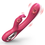 Красный силиконовый вибратор-кролик Secwell Rabbit Sex Toy SW3021R
