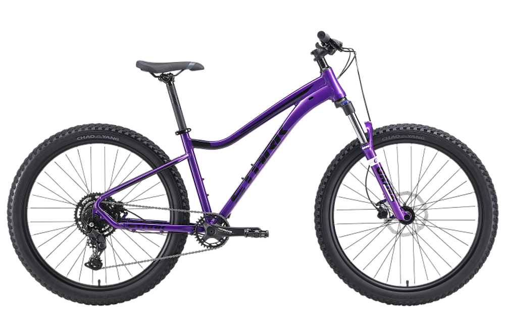 Велосипед 27.5" Stark'24 Tactic 27.4+ HD  р.18" сиреневый/черный