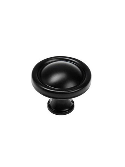 Ручка кнопка TUNDRA РК118BL черная 4647200