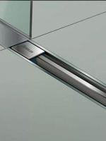 Линейный трап 400х70 ультратонкая модель с дизайн вставкой Evolution Slim ZSt.1141.4002
