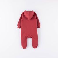 Комбинезон с капюшоном "Клюква" утепленный 0+
