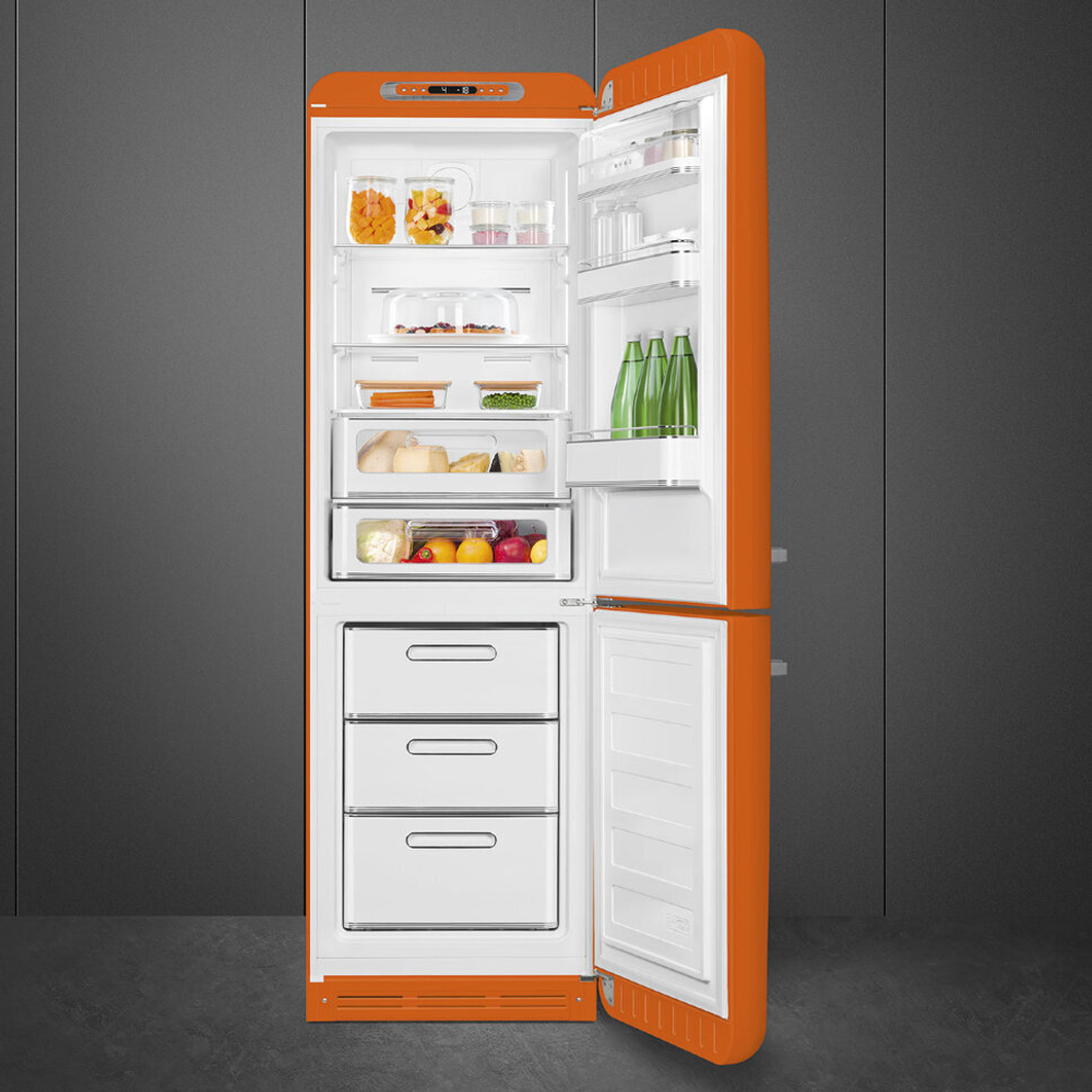 Отдельностоящий двухдверный холодильник Smeg FAB32ROR5