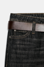 ДЖИНСЫ Z1975 STRAIGHT СО СРЕДНЕЙ ПОСАДКОЙ И ПОЯСОМ — ZARA