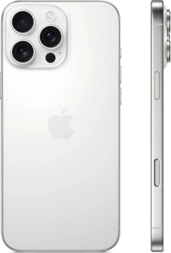 Смартфон Apple A3296 iPhone 16 Pro Max 256Gb белый титан моноблок 3G 4G 1Sim 6.9" 1320x2868 iOS 18 48Mpix 802.11 a/b/g/n/ac/ax/be NFC GPS Protect