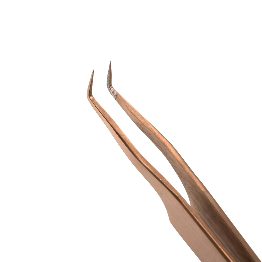 Пинцет с лазерной заточкой Г 7 мм Grace Elegante Bronze Lovely