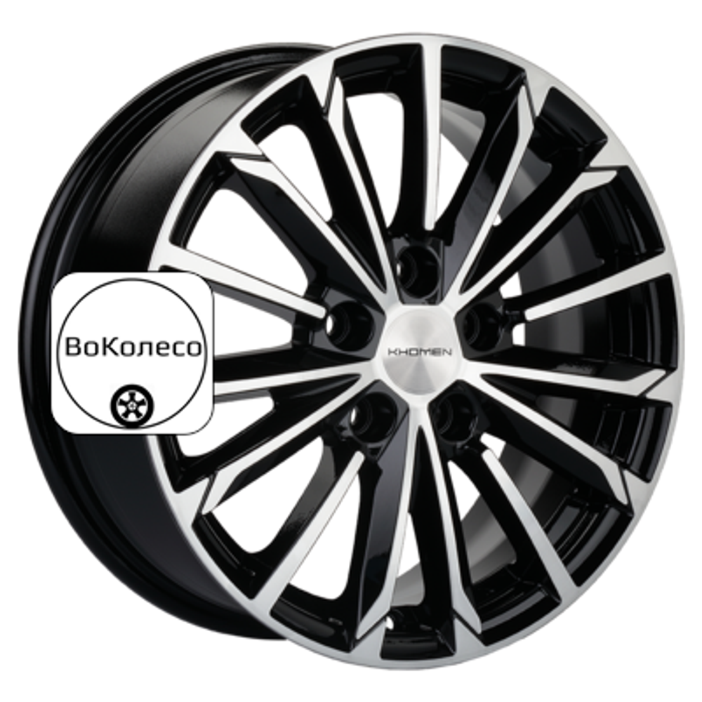 6,5x16/5x114,3 ET50 D67,1 KHW1611 (Huyndai/Kia) Black-FP Khomen Wheels