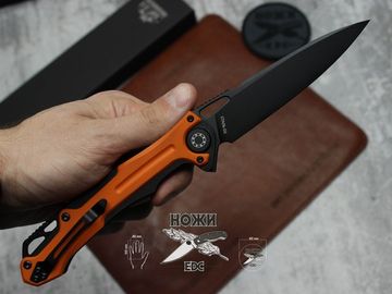 Складной нож НОКС "Фантом" 338-708406 c клинком из стали D2, рукоять G10
