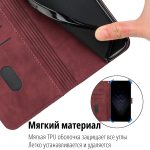 Кожаный чехол-книжка для XIAOMI MI 11 LITE 4G / 5G / NE с отделом для наличных, 3 слотами для карт и подставкой