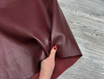 Фактура кожи Vacchetta Extrella Burgundy