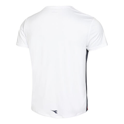 Мужское теннисное поло Diadora T-Shirt Men - White, Multicoloured