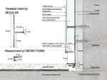 Микроплинтус золотой анодированный алюминиевый Laconistiq Micro 11 11x5x2000 мм
