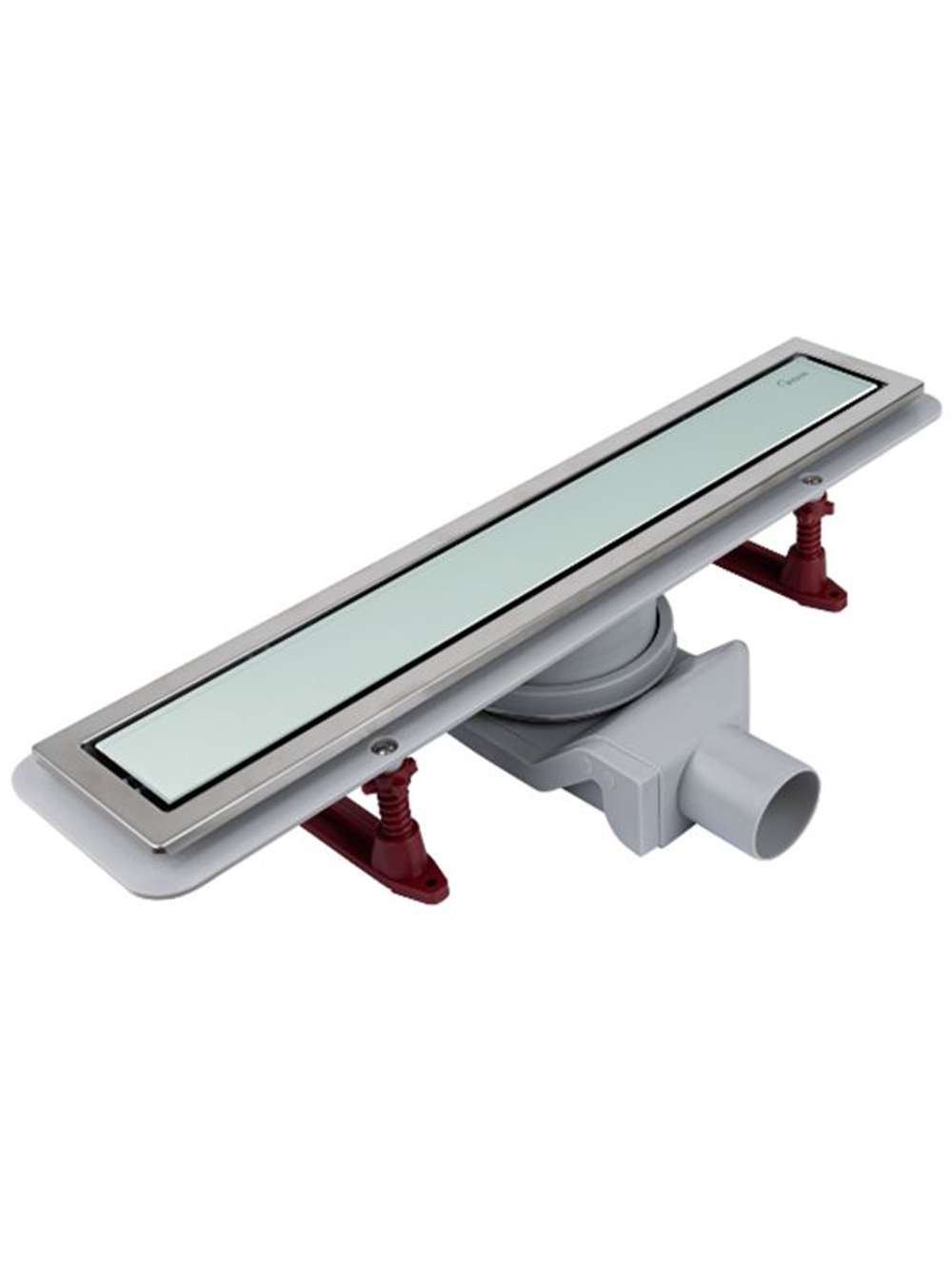 Водоотводящий желоб (трап) 800х70 (Белое глянцевое стекло Evolution Glass) ZSt.1133.8002