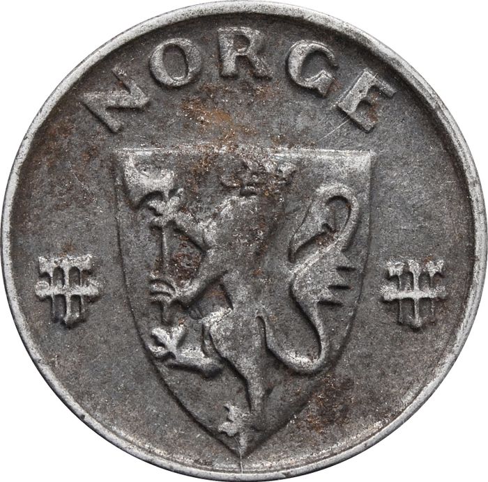 2 эре 1944 Норвегия (Железо) XF