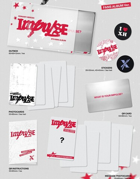 Альбом Xdinary Heroes - IMPULSE (FANS ALBUM Ver.)