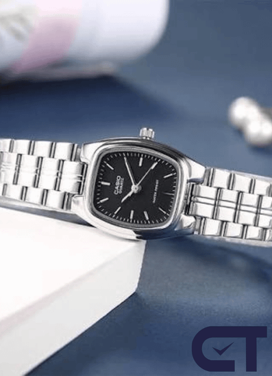 Casio LTP-1169D-1A — женские классические часы с чёрным циферблатом