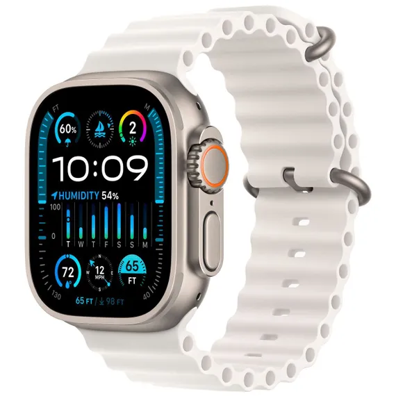 Умные часы Apple Watch Ultra 2 49mm Titanium Ocean Band White Белый