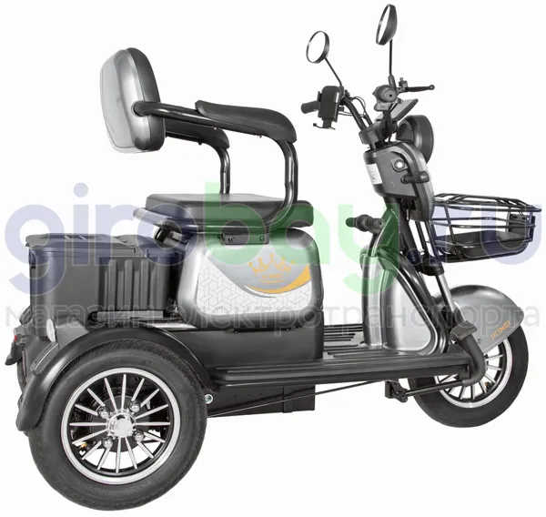 Электроскутер IKINGI SIBTRIKE 1000W (60V/25Ah) - Серый фото №15