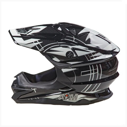 Шлем кроссовый AiM JK803S White/Black, XL